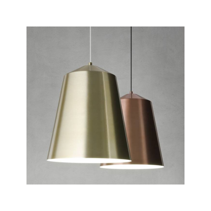 Redo 01-1104 - Csillár zsinóron AYLA 1xE27/42W/230V átm. 36 cm arany