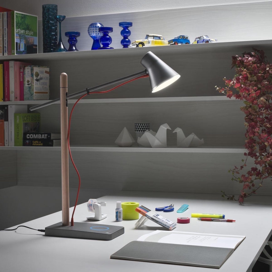 Redo 01-1119 - LED Dimmelhető érintős asztali lámpa LED/5W/230V USB