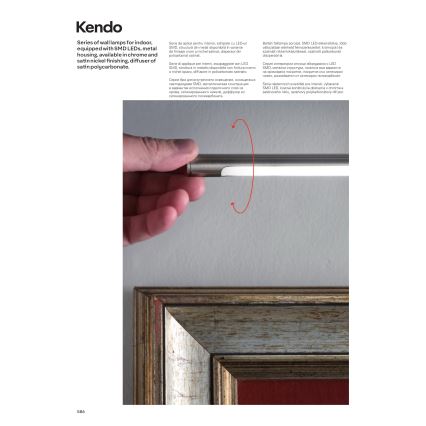 Redo 01-1138 - LED Képmegvilágító KENDO LED/12W/230V 51,4 cm matt króm