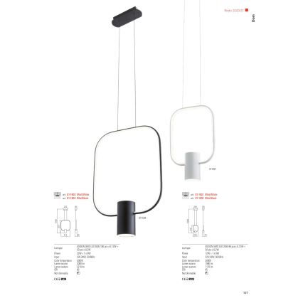 Redo 01-1226 - fényerőszabályozható LED asztali lámpa DOM LED/21W/230V fehér