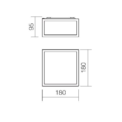 Redo 01-1236 - EGO LED fürdőszobai mennyezeti lámpa LED/12W/230V IP44, fényes króm
