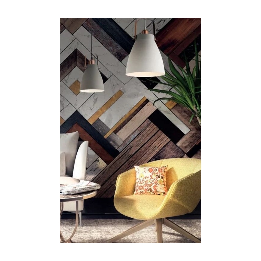 Redo 01-1311 - Csillár zsinóron ARNE 1xE27/42W/230V fehér