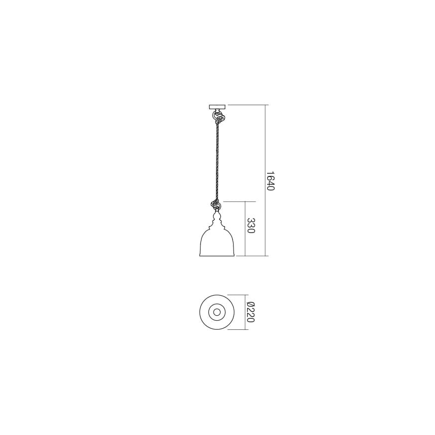 Redo 01-1399 - Függesztékes csillár KASHI 1xE27/42W/230V
