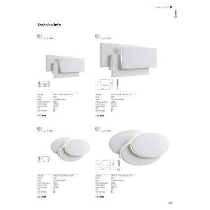 Redo 01-1444 - LED fali lámpa GAMER LED/12W/230V