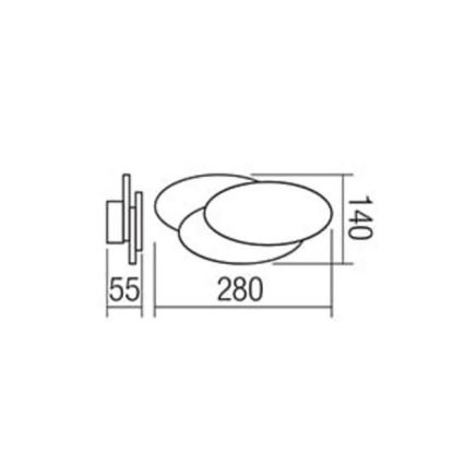 Redo 01-1445 - LED fali lámpa GAMER LED/12W/230V