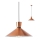 Redo 01-1461 - Csillár zsinóron KIMONO 1xE27/42W/230V átm. 39,5 cm réz