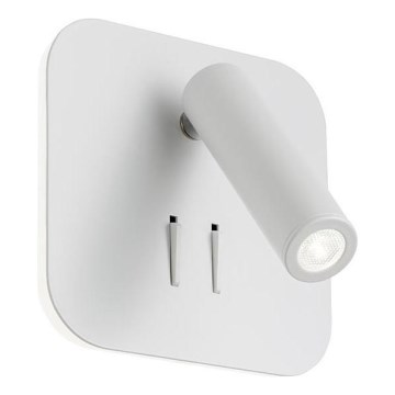 Redo 01-1491 - LED fali lámpatest QUDA LED/6W/230V + LED/3W CRI 90 fehér