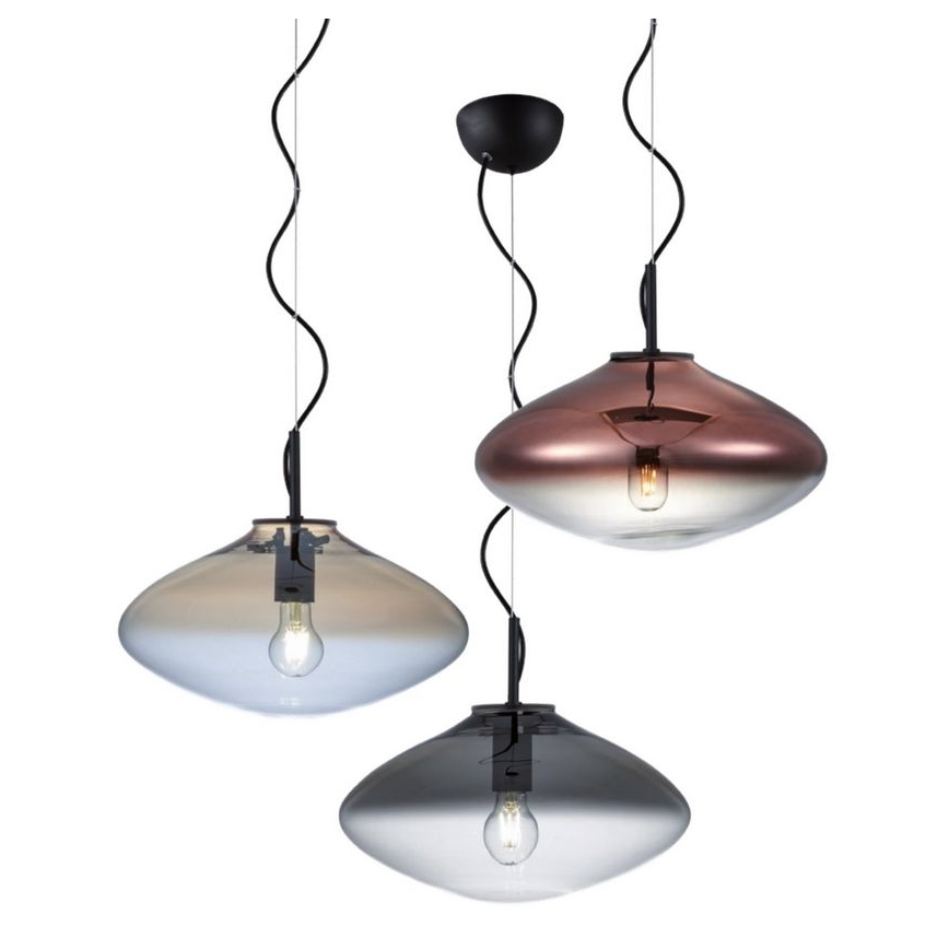 Redo 01-1619 - Csillár zsinóron ABSOLUTE 1xE27/42W/230V szürke