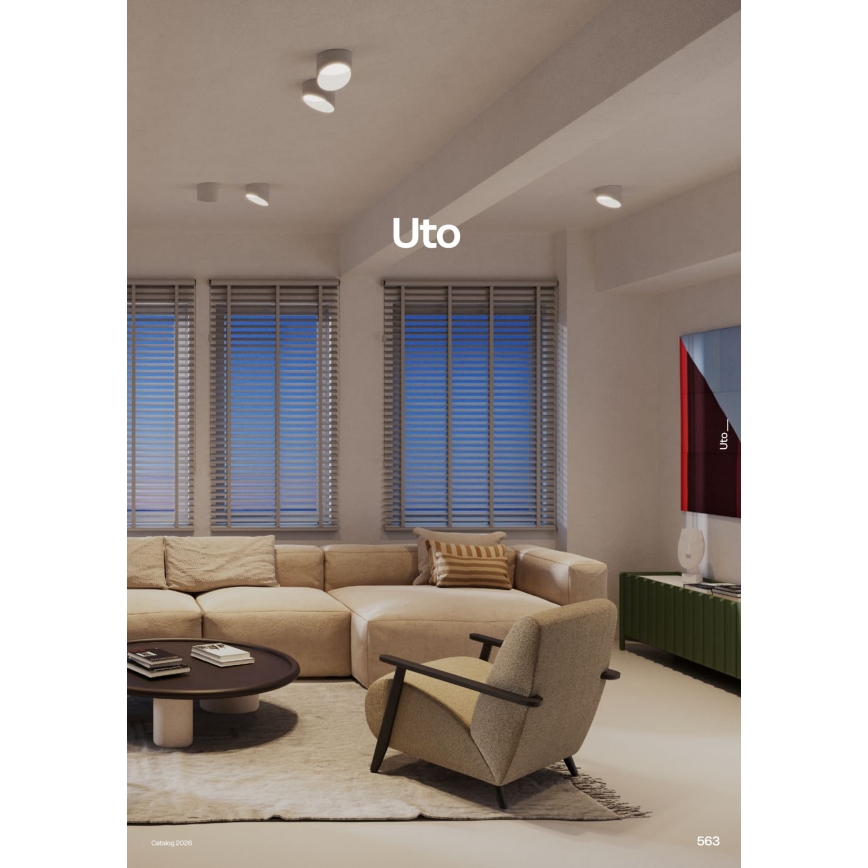 Redo 01-1627 - UTO LED spotlámpa, 12W/230V, Ø 12 cm, fehér