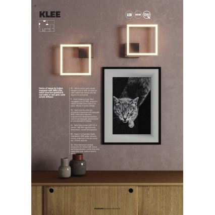 Redo 01-1639 - LED dimmelhető mennyezeti lámpa KLEE LED/30W/230V 45x45 cm arany