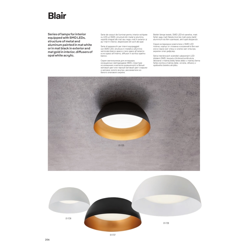 Redo 01-1732 - LED Csillár zsinóron BLAIR LED/55W/230V 3000K fehér