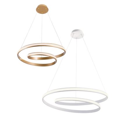Redo 01-1795 - LED fényerőszabályozható kábeles csillár TORSION LED/40W/230V Ø 74 cm fehér