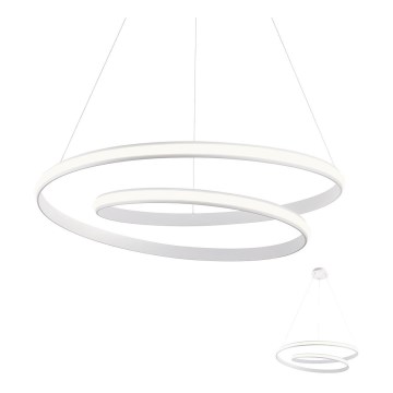 Redo 01-1795 - LED dimmelhető függeszték TORSION LED/40W/230V, 74 cm átmérő, fehér