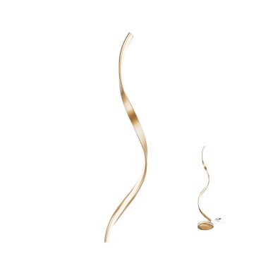 Redo 01-1798 - LED dimmelhető állólámpa TORSION LED/24W/230V 3000K bronzszínű