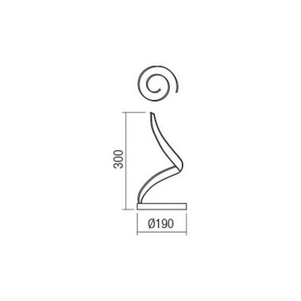 Redo 01-1815 - LED asztali lámpa TORSION LED/11W/230V fehér