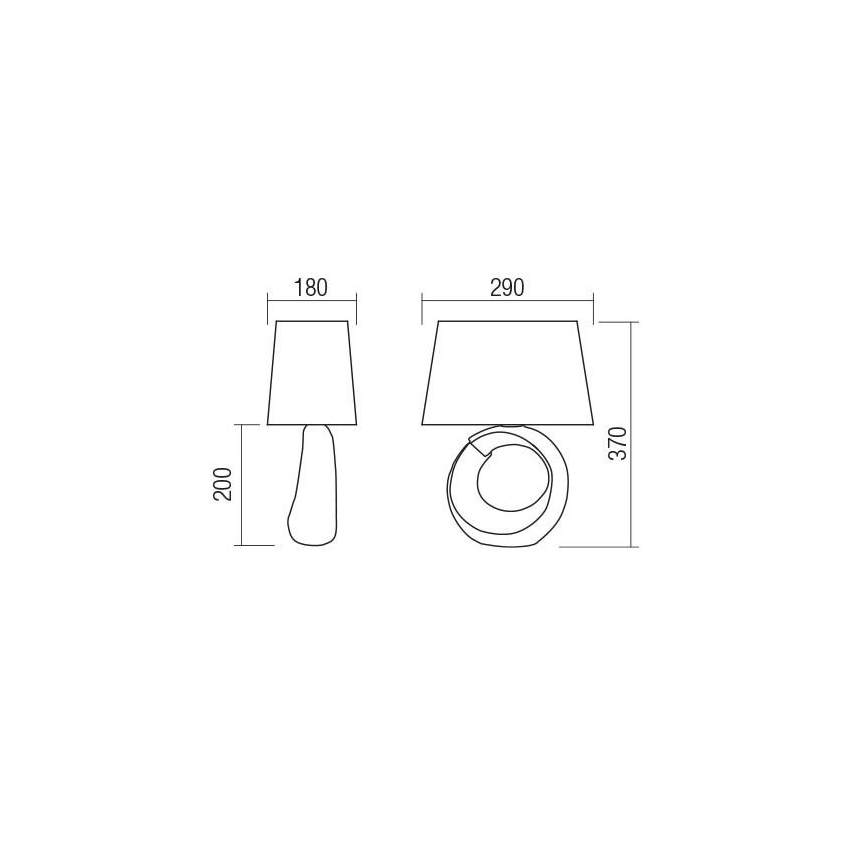Redo 01-1838 - Asztali lámpa LUA 1xE27/42W/230V