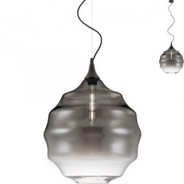 Redo 01-1845 - Csillár zsinóron SLAG 1xE27/42W/230V átm. 40 cm szürke