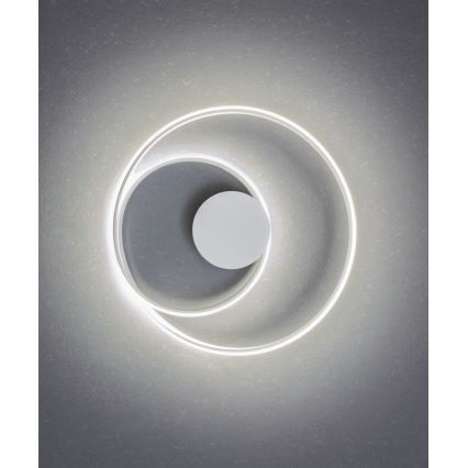 Redo 01-1886 - Fényerőszabályozható TORSION LED mennyezeti lámpatest, 29W/230V, átmérő: 55 cm, fehér