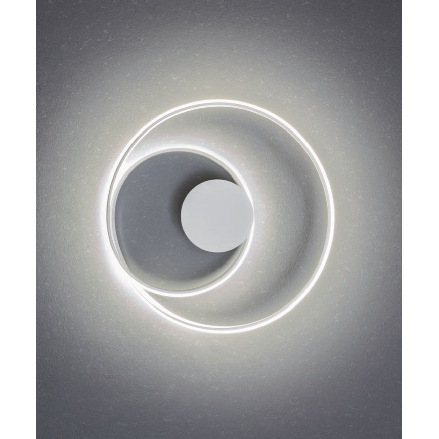 Redo 01-1886 - Fényerőszabályozható TORSION LED mennyezeti lámpatest, 29W/230V, átmérő: 55 cm, fehér