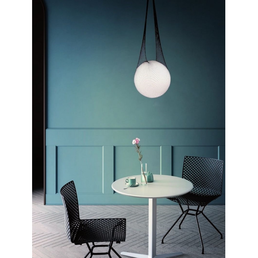 Redo 01-1972 - LED Csillár zsinóron ALLURIA 1xE27/5W/230V átm. 25 cm