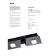 Redo 01-2017 - LED Mennyezeti lámpa PIXEL LED/48W/230V 3000K 45x45 cm fekete