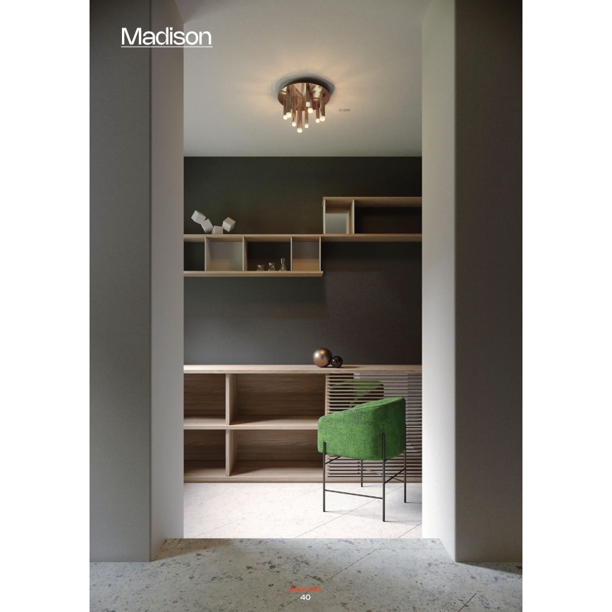 Redo 01-2041 - LED Mennyezeti lámpa MADISON 9xLED/4W/230V fekete