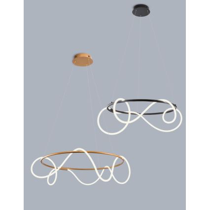 Redo 01-2110 - LED dimmelhető csillár zsinóron CORRAL LED/40W/230V 3000K arany