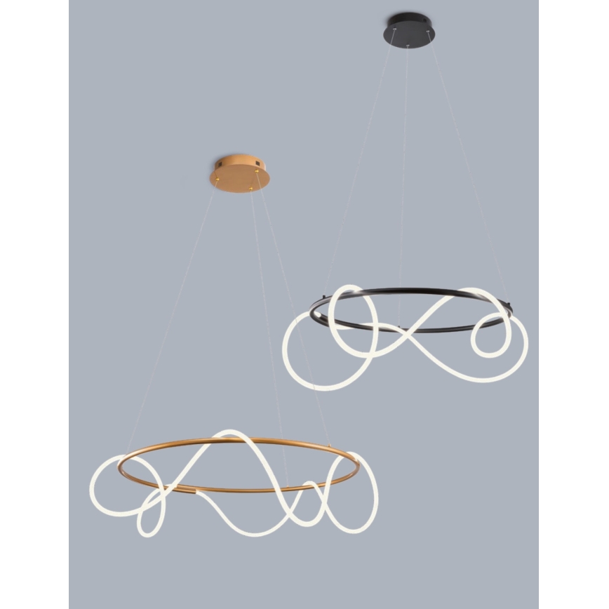 Redo 01-2110 - LED dimmelhető csillár zsinóron CORRAL LED/40W/230V 3000K arany