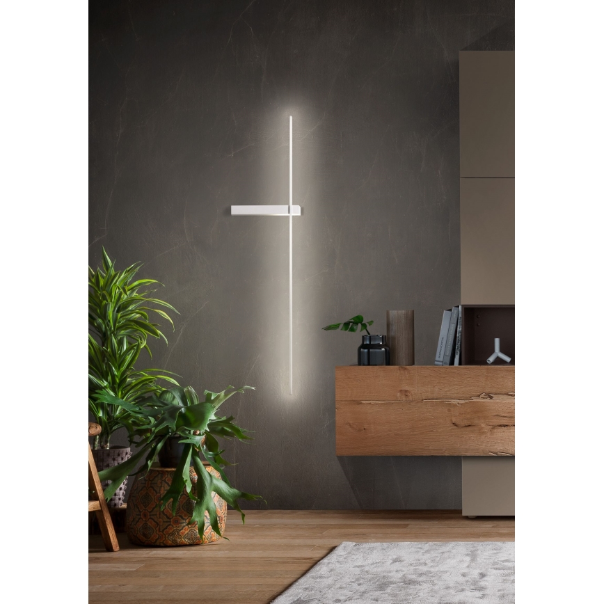 Redo 01-2200 - TANGENT LED fali lámpatest/14W/230V 3000K 125,4 cm fehér