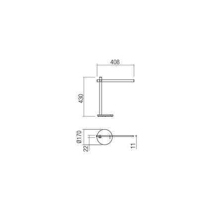 Redo 01-2212 - LED Dimmelhető érintős asztali lámpa OMEO LED/5,5W/230V 3000/4500/6500K fehér