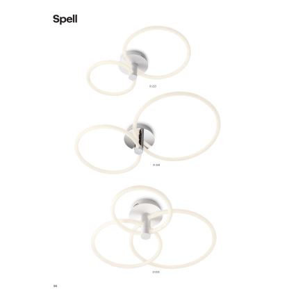 Redo 01-2222 - Fényerőszabályozható LED mennyezeti lámpatest SPELL LED/32W/230V fényes króm