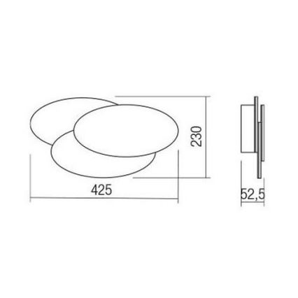 Redo 01-2297 - LED fali lámpa GAMER LED/36W/230V fehér