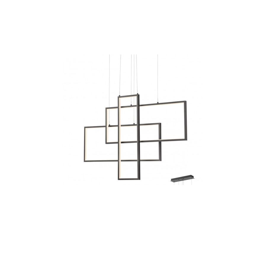 Redo 01-2315 - LED Dimmelhető csillár zsinóron PLANA LED/60W/230V fekete