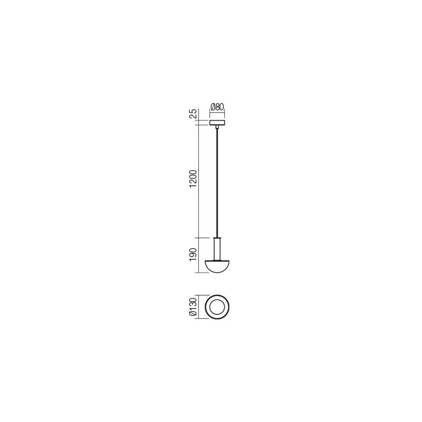 Redo 01-2474 - LUMIEN zsinóros függőlámpa 1xG9/10W/230V, átm. 13 cm, arany/fehér