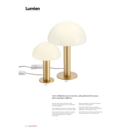 Redo 01-2476 - LUMIEN kábeles csillár 6xG9/10W/230V arany/fehér