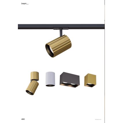 Redo 01-2554 - DELPHI spotlámpa 1xGU10/7W/230V, átm. 7 cm, fehér