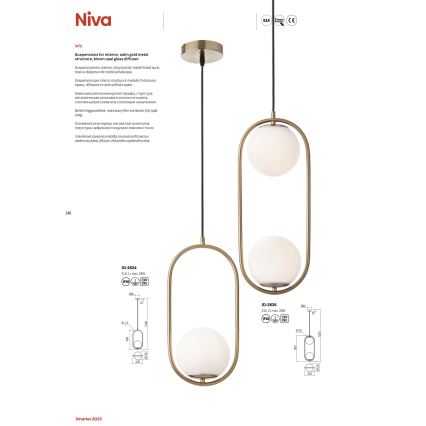 Redo 01-2623 - Csillár zsinóron NIVA 1xE14/28W/230V