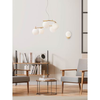 Redo 01-2713 - Fali lámpa VOLLEY 1xE14/28W/230V arany