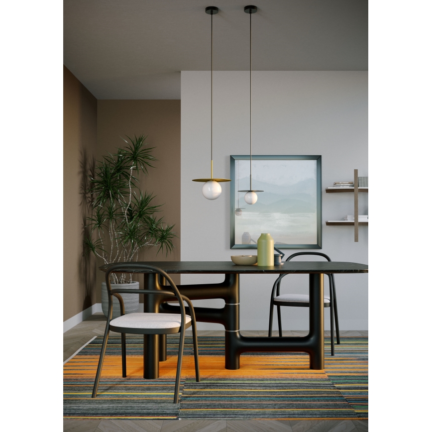 Redo 01-2727 - Csillár zsinóron PLATO 1xG9/10W/230V átm. 20 cm arany