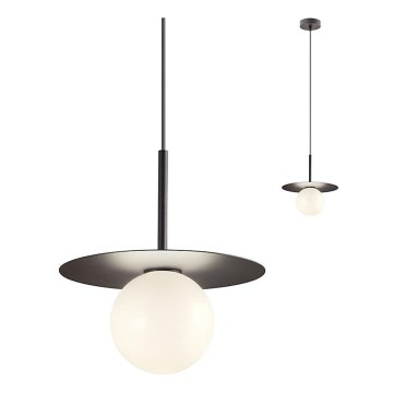 Redo 01-2728 - Csillár zsinóron PLATO 1xG9/10W/230V átm. 20 cm fekete