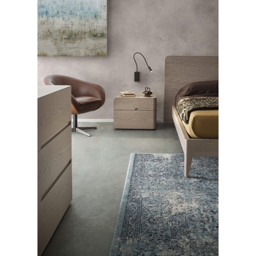 Redo 01-2755 - LED flexibilis lámpa WALLIE LED/3W/230V USB CRI 90 fekete