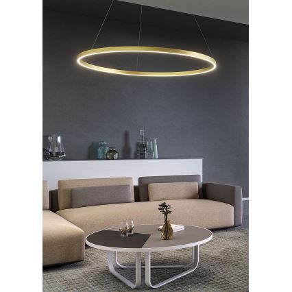 Redo 01-2865 - LED dimmelhető zsinóros csillár FEBE LED/37W/230V arany