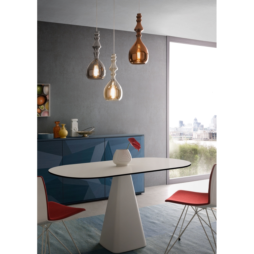 Redo 01-2937 - Kábeles függeszték AMBIX 1xE27/42W/230V átm. 18 cm arany