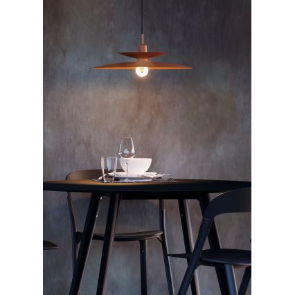 Redo 01-3049 - GUNNAR zsinóros csillár 1xE27/42W/230V, átmérő 50 cm, narancssárga