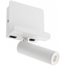 Redo 01-3083 - LED Fali spotlámpa PANEL LED/3,5W/230V USB fehér