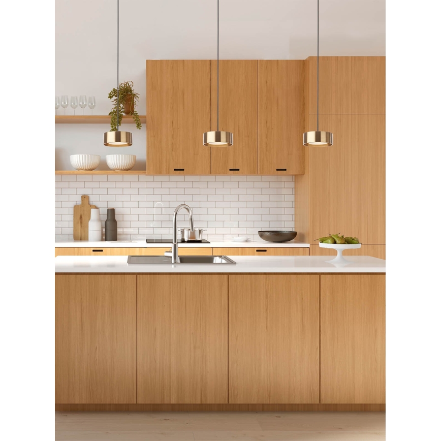 Redo 01-3100 - LED csillár zsinóron PUNKT LED/6W/230V átm. 15 cm réz