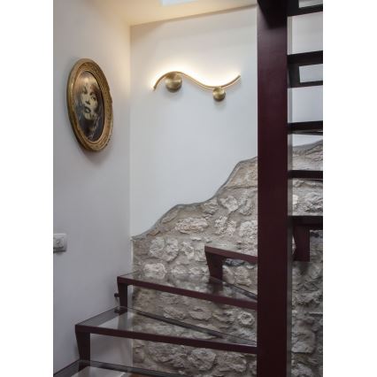 Redo 01-3109 - LED Fali lámpa WAVE LED/9W/230V réz