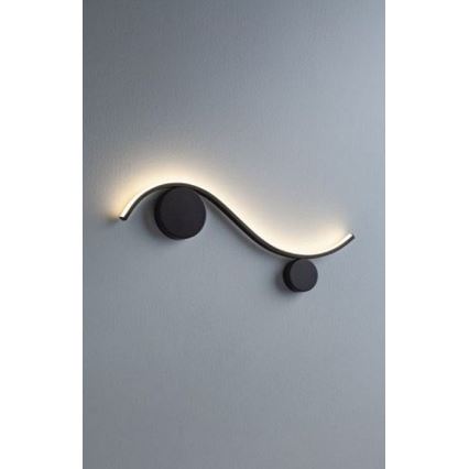 Redo 01-3110 - LED Fali lámpa WAVE LED/9W/230V fekete