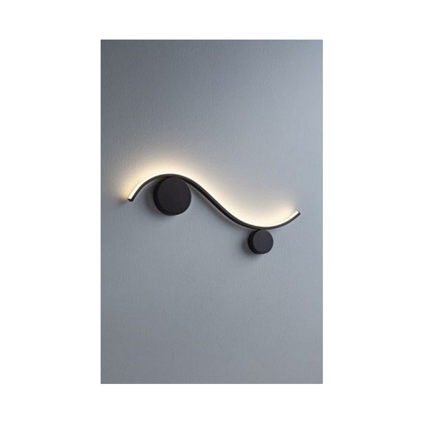 Redo 01-3110 - LED Fali lámpa WAVE LED/9W/230V fekete