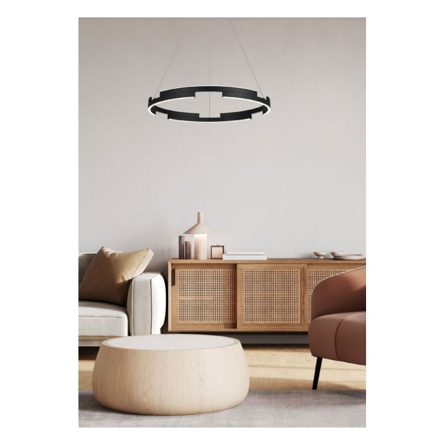 Redo 01-3173 - LED Dimmelhető csillár zsinóron CASTLE LED/36W/230V fekete